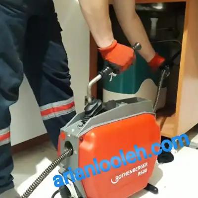 لوله بازکنی در شهرک راه آهن